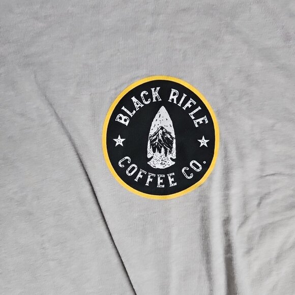 NWOT Black Rifle Coffee Co. Gray 3XL Short Sleeve Arrowhead Chest Logo Print - Picture 4 of 6